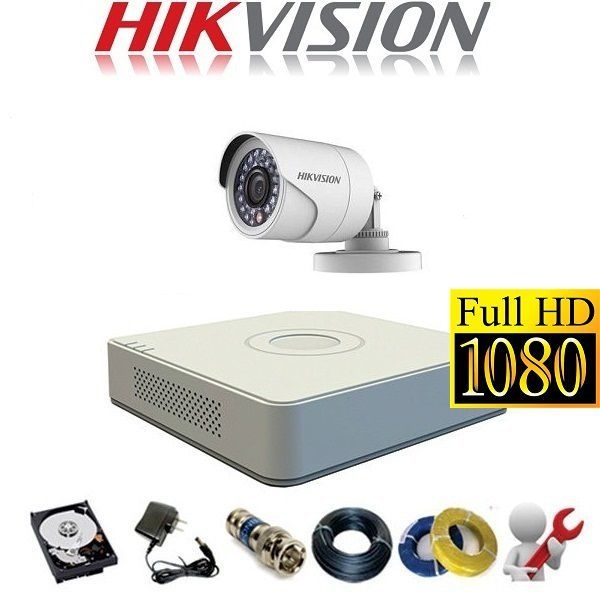 Trọn bộ 1 mắt camera Hikvision 2.0 Full HD