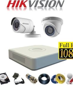 Trọn bộ 2 mắt camera hikvision Full HD 2.0