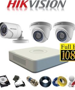 Trọn bộ 3 mắt camera Hikvision Full HD 2.0MP