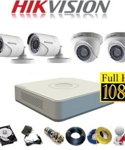 Trọn bộ 4 mắt camera Hikvision 2.0 Full HD