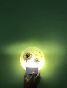 Camera giấu kín ngụy trang đèn ngủ vàng nhạt