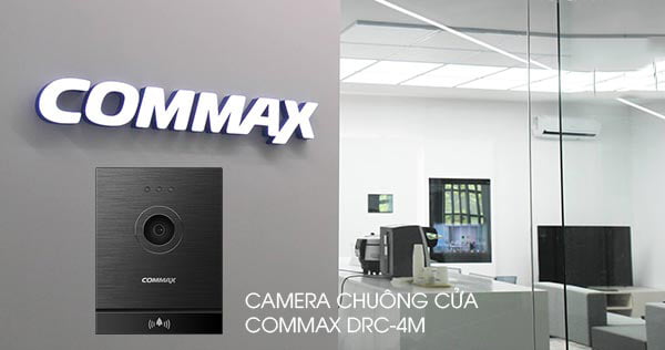 Chuông cửa camera COMMAX DRC-4M thực tế